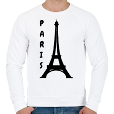 PRINTFASHION párizs - Férfi pulóver - Fehér