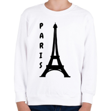 PRINTFASHION párizs - Gyerek pulóver - Fehér