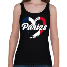 PRINTFASHION Párizs - Női atléta - Fekete