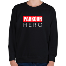 PRINTFASHION PARKOUR HERO - Gyerek pulóver - Fekete