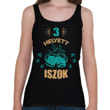 PRINTFASHION Páros terhesség - apuka - Női atléta - Fekete női trikó