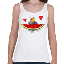 PRINTFASHION Parrot 1 - Női atléta - Fehér női trikó
