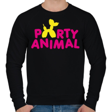 PRINTFASHION Partiállat - Férfi pulóver - Fekete férfi pulóver, kardigán