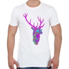 PRINTFASHION Party deer - Férfi póló - Fehér