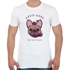 PRINTFASHION Party Hard - Férfi póló - Fehér