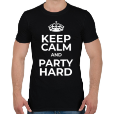 PRINTFASHION PARTY HARD - Férfi póló - Fekete