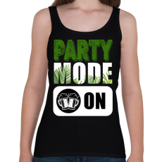 PRINTFASHION Party Mode ON - Női atléta - Fekete