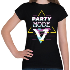 PRINTFASHION Party mood - Női póló - Fekete női póló