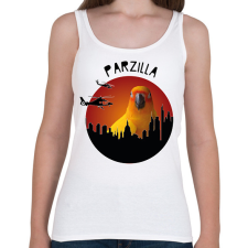 PRINTFASHION Parzilla - Női atléta - Fehér női trikó