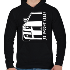 PRINTFASHION Passat B5 3BG - Férfi kapucnis pulóver - Fekete