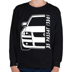 PRINTFASHION Passat B5 3BG - Gyerek pulóver - Fekete