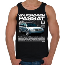 PRINTFASHION Passat oversize - Férfi atléta - Fekete atléta, trikó