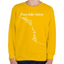 PRINTFASHION Passo dello Stelvio - Gyerek pulóver - Sárga gyerek pulóver, kardigán
