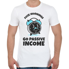 PRINTFASHION PASSZÍV JÖVEDELEM - Férfi póló - Fehér férfi póló