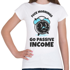 PRINTFASHION PASSZÍV JÖVEDELEM - Női póló - Fehér