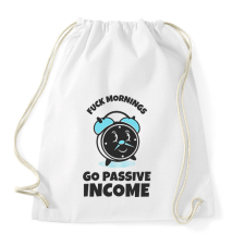 PRINTFASHION PASSZÍV JÖVEDELEM - Sportzsák, Tornazsák - Fehér tornazsák