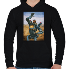PRINTFASHION Pathfinder - Apex Legends - Férfi kapucnis pulóver - Fekete
