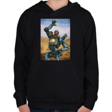 PRINTFASHION Pathfinder - Apex Legends - Gyerek kapucnis pulóver - Fekete