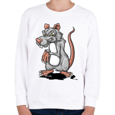 PRINTFASHION patkány - Gyerek pulóver - Fehér