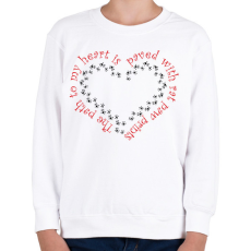 PRINTFASHION Patkány mancsnyomok - Gyerek pulóver - Fehér