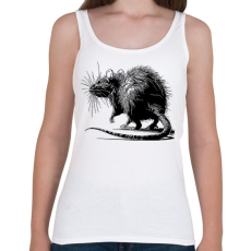 PRINTFASHION Patkány rajz - Női atléta - Fehér