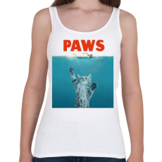 PRINTFASHION Paws - Női atléta - Fehér