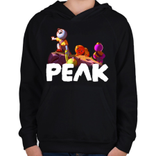 PRINTFASHION Peak - Gyerek kapucnis pulóver - Fekete gyerek pulóver, kardigán