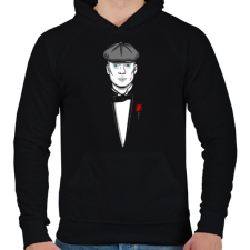 PRINTFASHION Peaky Blinders - Férfi kapucnis pulóver - Fekete férfi pulóver, kardigán
