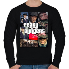 PRINTFASHION Peaky Blinders - Férfi pulóver - Fekete férfi pulóver, kardigán