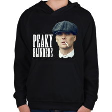 PRINTFASHION Peaky Blinders - Gyerek kapucnis pulóver - Fekete gyerek pulóver, kardigán
