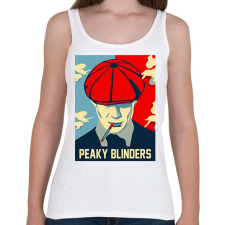 PRINTFASHION Peaky Blinders smoke - Női atléta - Fehér női trikó