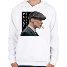 PRINTFASHION Peaky Blinders - Tommy Shelby vonalas - Gyerek kapucnis pulóver - Fehér gyerek pulóver, kardigán