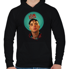 PRINTFASHION Peaky Blinders vezér - Férfi kapucnis pulóver - Fekete férfi pulóver, kardigán