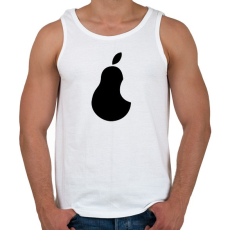 PRINTFASHION Pear Black - Férfi atléta - Fehér