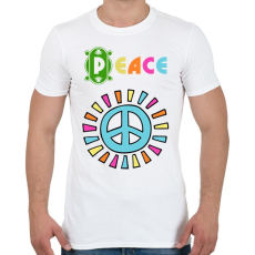 PRINTFASHION pease - Férfi póló - Fehér