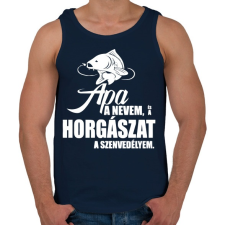 PRINTFASHION Peca Fehér - Férfi atléta - Sötétkék atléta, trikó