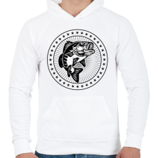 PRINTFASHION pecás - Férfi kapucnis pulóver - Fehér férfi pulóver, kardigán