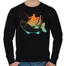 PRINTFASHION pecás - Férfi pulóver - Fekete
