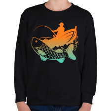 PRINTFASHION pecás - Gyerek pulóver - Fekete gyerek pulóver, kardigán