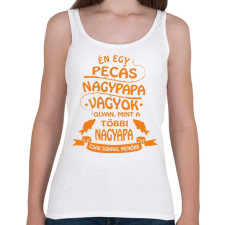 PRINTFASHION Pecás nagypapa vagyok - Női atléta - Fehér női trikó