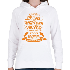 PRINTFASHION Pecás nagypapa vagyok - Női kapucnis pulóver - Fehér
