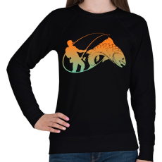 PRINTFASHION pecás - Női pulóver - Fekete