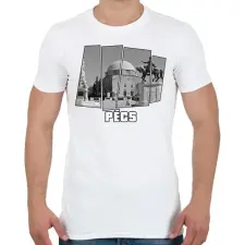 PRINTFASHION Pécs (GTA stílus) - Férfi póló - Fehér férfi póló