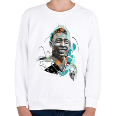 PRINTFASHION Pelé - Gyerek pulóver - Fehér