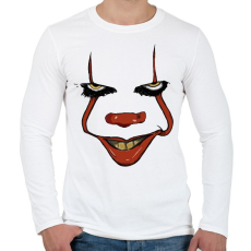 PRINTFASHION Penny Wise - Férfi hosszú ujjú póló - Fehér