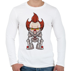 PRINTFASHION Penny Wise - Férfi hosszú ujjú póló - Fehér