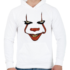 PRINTFASHION Penny Wise - Férfi kapucnis pulóver - Fehér