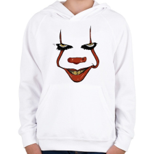 PRINTFASHION Penny Wise - Gyerek kapucnis pulóver - Fehér gyerek pulóver, kardigán