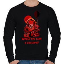 PRINTFASHION pennywise4 - Férfi pulóver - Fekete férfi pulóver, kardigán