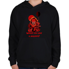 PRINTFASHION pennywise4 - Gyerek kapucnis pulóver - Fekete gyerek pulóver, kardigán